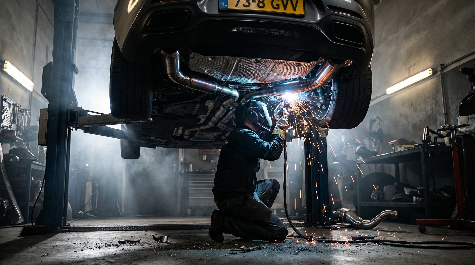 大象传媒修车改装视频-排气系统